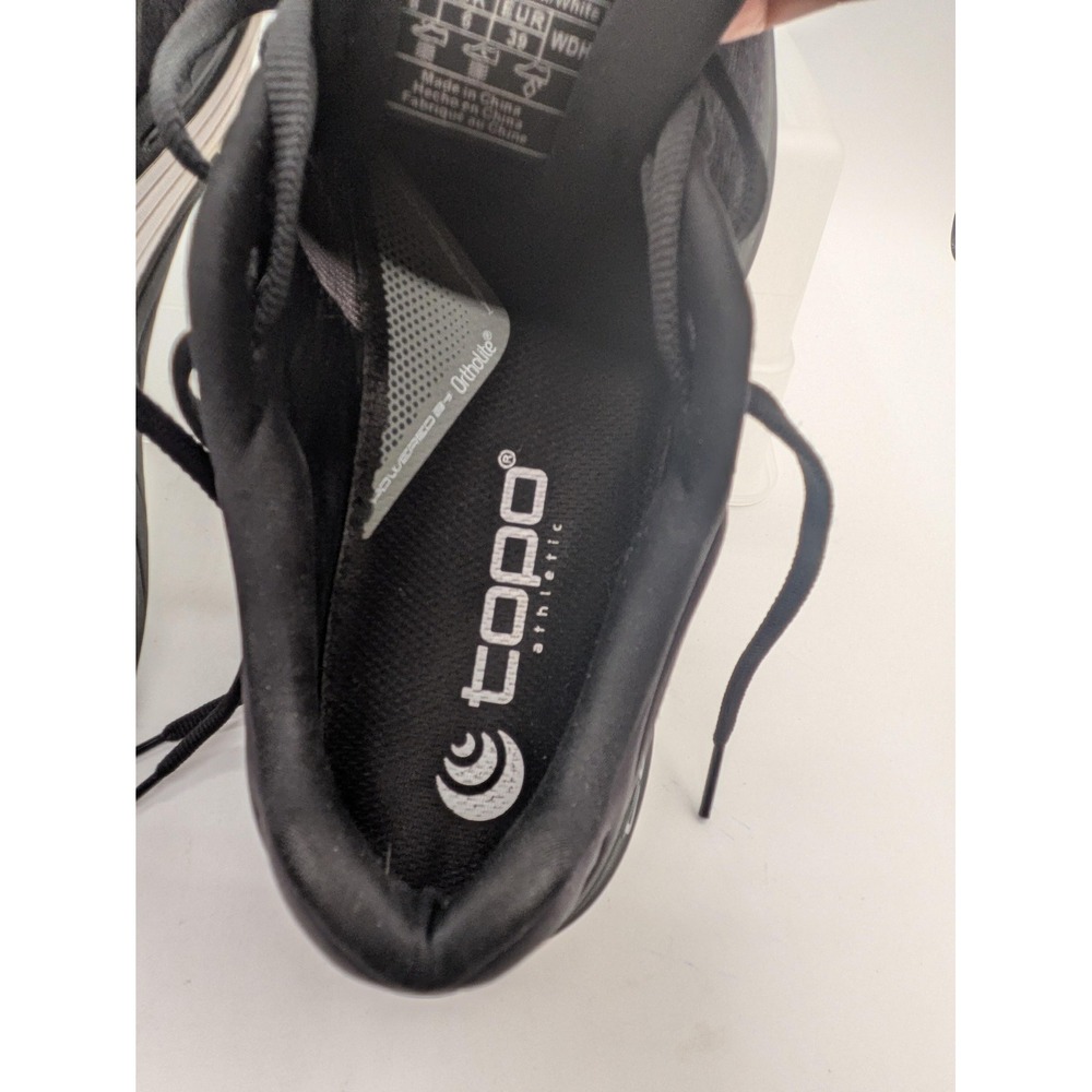 Topo Athletic Ultrafly 5 Shoes Womens Size 8 Black Mesh Lace Up Running Sneakers - Picture 7 of 9